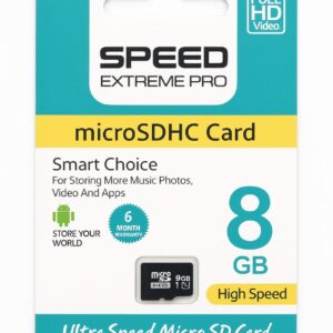190hp Ultra Speed 8GB microSDHC Card – High Speed Memory Card